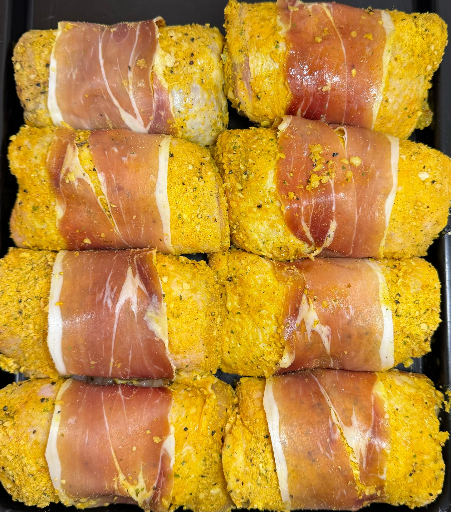 Cracked Parmesan and Pepper Chicken Roll Up