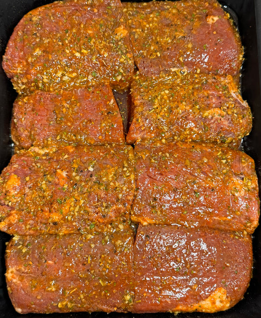 Lemon and Oregano Lamb Steaks